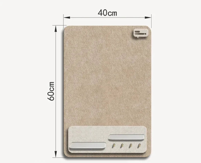 tableau pinces beige gris foncé moderne minimaliste décorations photo wall felt cork board