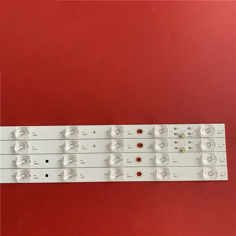 bande led blanc moderne connecteurs boutons étiquettes pièces téléviseur compatible