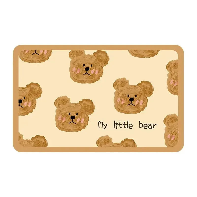 autocollant murale motif chien ours mignon texte have good dog beige rose