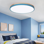 plafonnier led moderne gris bois rose jaune noir blanc minimaliste 27w 3sources