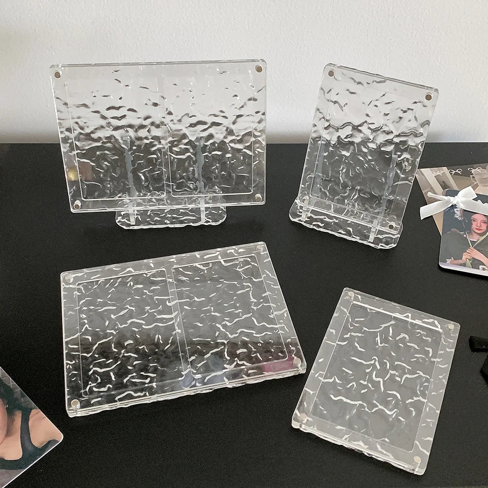 cadre photo transparent moderne clips minimaliste plastique deco