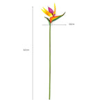 plantes artificielles oiseau paradis bouquet fleurs vert jaune orange rouge moderne décoration intérieur maison