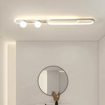 lampe couloir moderne blanc noir doré sans télécommande opacité contemporaine aluminium monté surface