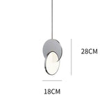 suspension lumineuse moderne or blanc circulaire translucide 4000k 3000k