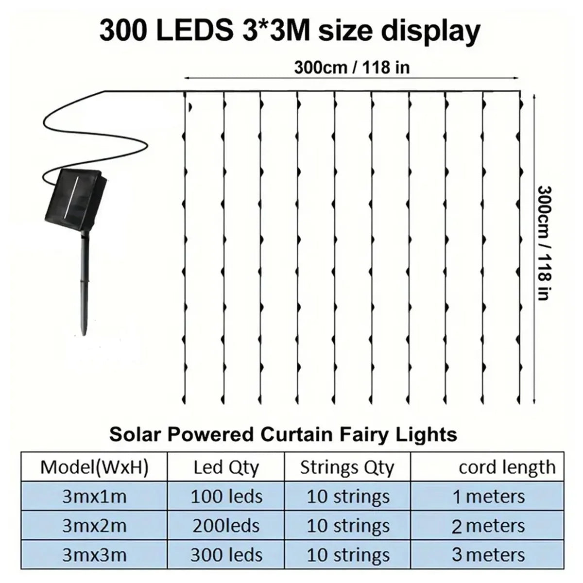 rideau lumineux solaire led blanc multicolore moderne modes