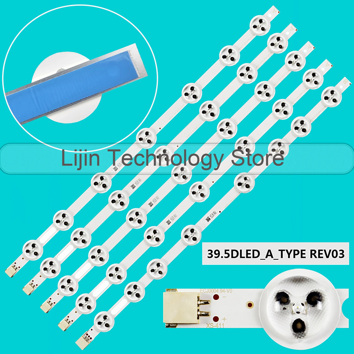 ruban led blanc adhésif moderne connecteur pack luminaire éclairage télévision