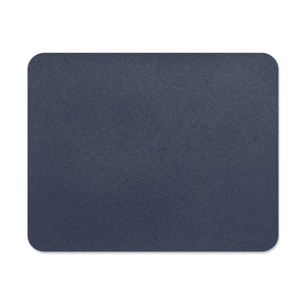 tapis souris cuir résistant noir rose bleu marron vert gris moderne uni lisse gaming