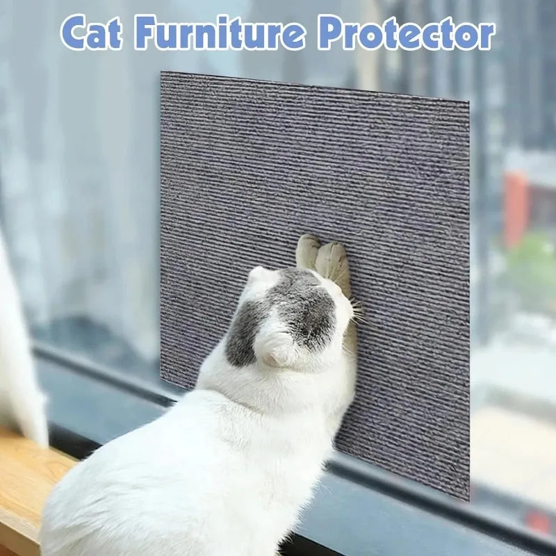 protecteur meubles chat vert clair texture rugueuse adhésif self adhesive nylon anti griffures moderne