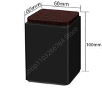 pieds lit hauteur ajustable marron noir tissu moelleux adhésif moderne élévateur antidérapant métal fer