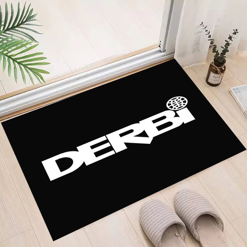 tapis sol garage moto antidérapant imperméable motif logo rouge noir gris intérieur moderne