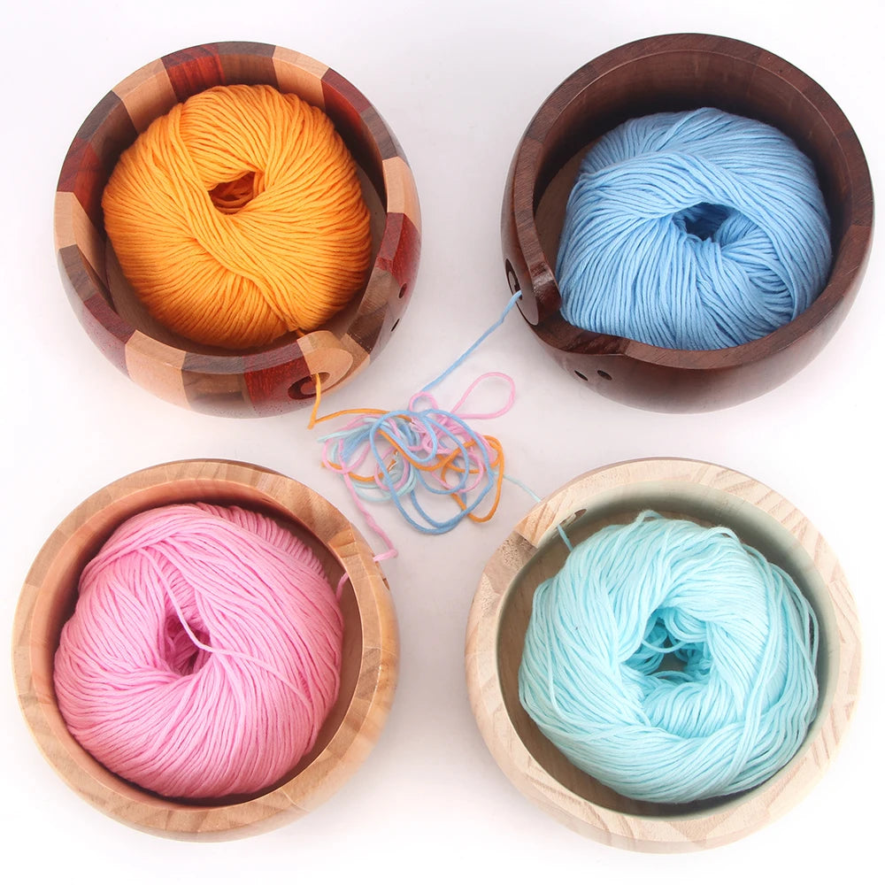 bobines fil bois naturel rose bleu clair jaune gris artisanal moderne