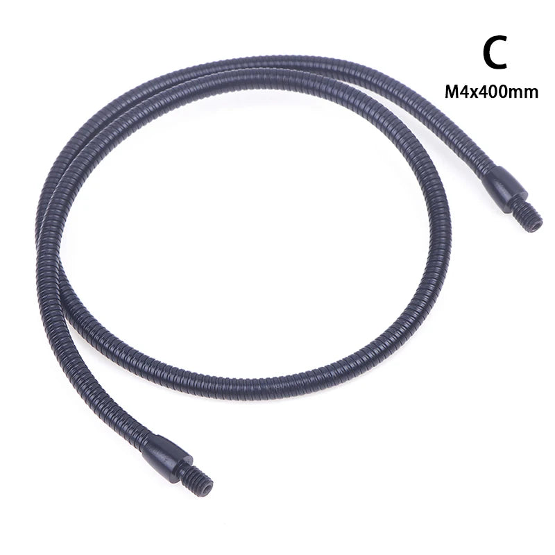 câble flexible tissé noir gris métallisé moderne industriel ø1.8mm ø4mm m4