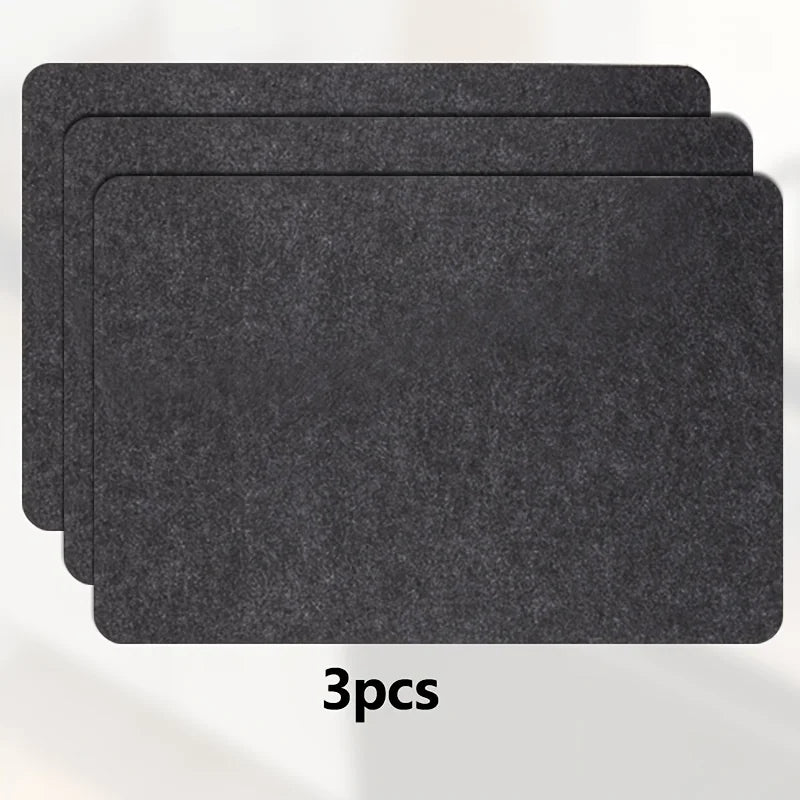 tapis protection moderne noir 44x30cm polyester adhésif isolation thermique résistant chaleur