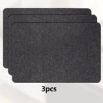 tapis protection moderne noir 44x30cm polyester adhésif isolation thermique résistant chaleur