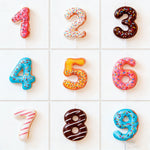 bougies numériques anniversaire formes chiffres couleurs glacées décoratives thème fêtes opaques