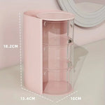 organisateur accessoires coiffure transparent blanc rose noir moderne elastiques pinces brosse cosmétiques rangement