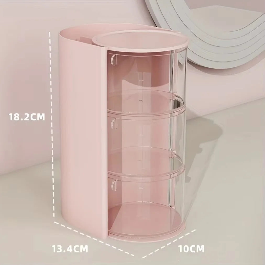 organisateur accessoires coiffure transparent blanc rose noir moderne elastiques pinces brosse cosmétiques rangement