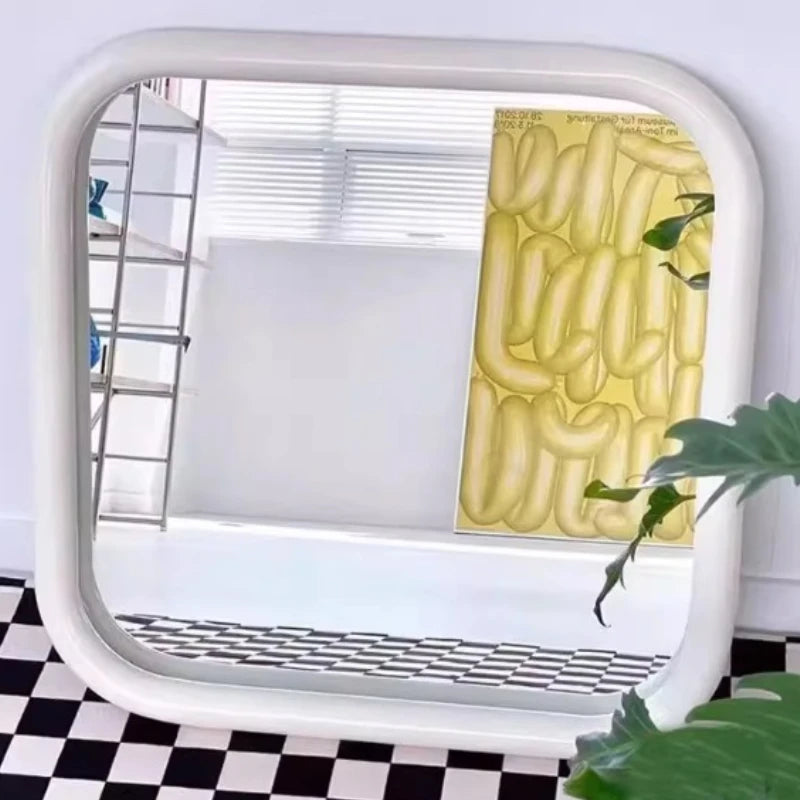 miroir mural moderne rectangle couleur argenté décoration brillante transparent chambre salon