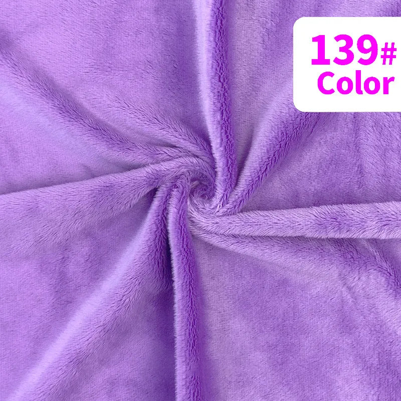 tissu velours doux violet rose blanc moderne confortable peluche respirant bricolage artisanat décoration