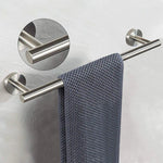 accessoires salle bain noir mat modernes fixés mur barre serviettes anneau papier toilette crochets