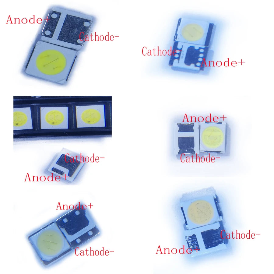 diodes led 2835 3030 3535 3v 6v blanc froid haute puissance 100pcs rondes électronique