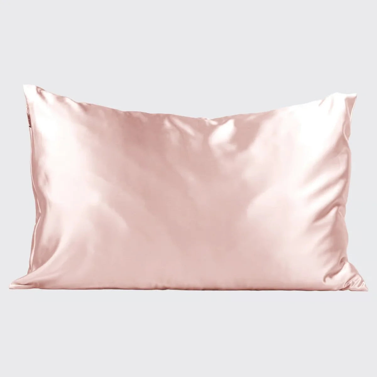taie d'oreiller soie naturelle rose clair lit moderne douce élégante unie