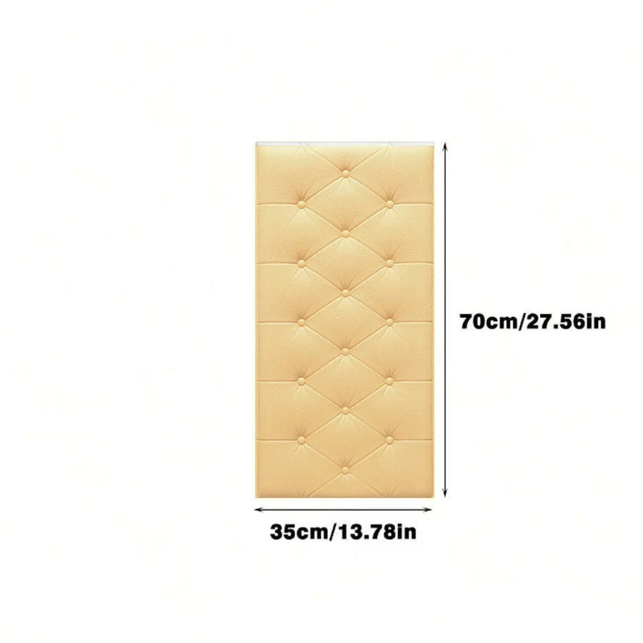 panneaux protection murale adhésifs tuiles relief moderne rose vert jaune blanc bleu marron chambre