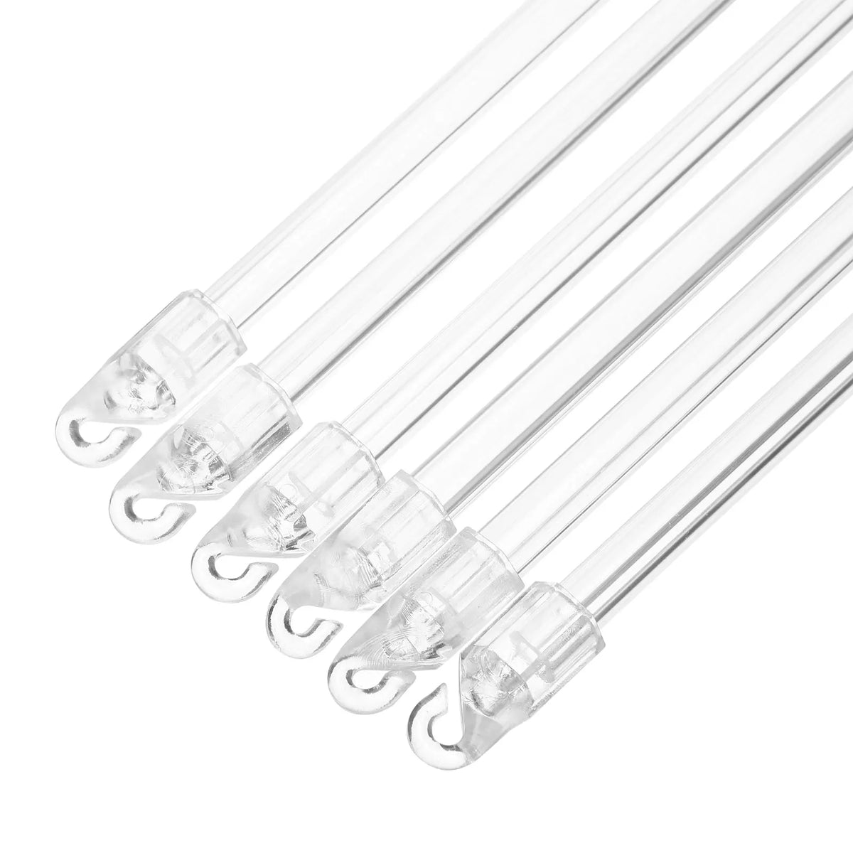 tiges rideau transparentes sans motif moderne stores verticaux accessoires rideaux longues baguettes inclinables