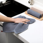 serviettes cuisine ultra douces coton beige gris blanc modernes absorbantes maison cuisine
