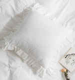 coussins volants coton blanc rose bleu doux moderne lit respectueux environnement