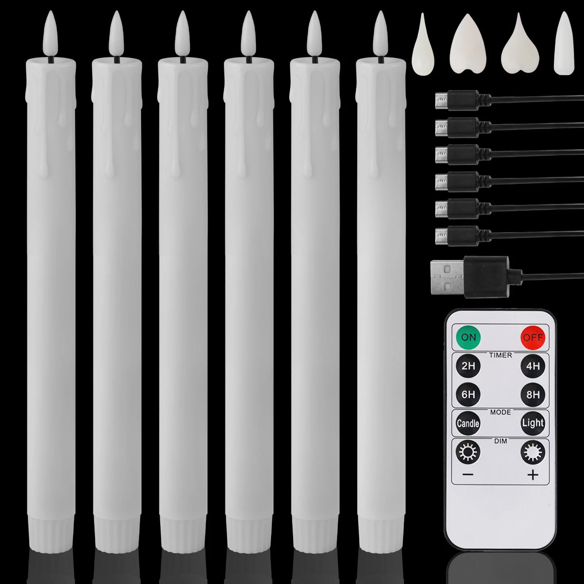 décoration intérieure moderne bougies led sans flamme blanc opaques télécommande pièces base plate