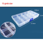 boîte rangement transparente 15 compartiments pratique réutilisable modulaire bijoux articles divers plastique respectueux environnement
