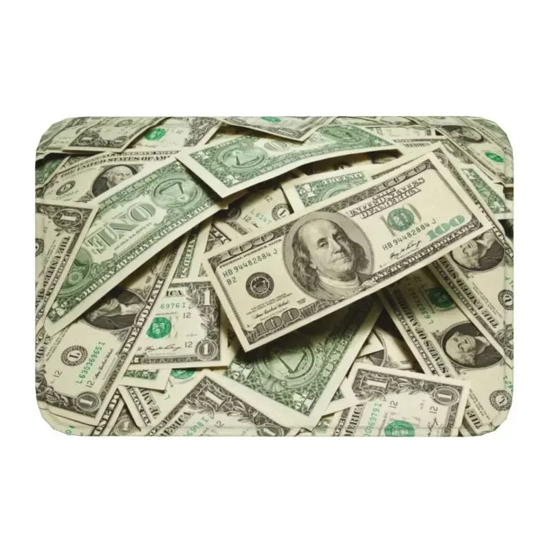tapis vert moderne billets dollars antidérapant imperméable usage extérieur intérieur porte sol