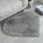 tapis fourrure synthétique blanc rose moderne 30cm 40cm 40cm 50cm 70cm 90cm