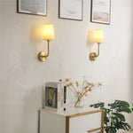 Lampe murale moderne or abat jour conique éclairage quotidien led minimaliste