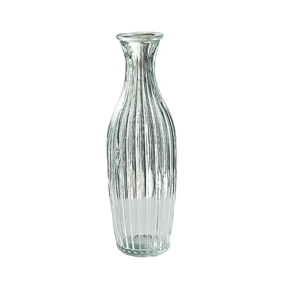 vase transparent gravé classique décoration intérieure plante hydroponique maison festive