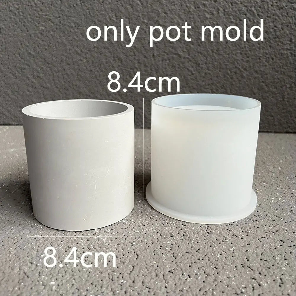 jardin pots silicone moderne jaune blanc gris mat opaques variés tailles
