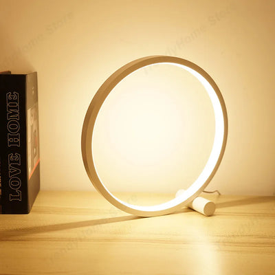 Lampe de chevet LED 25 cm design moderne blanc