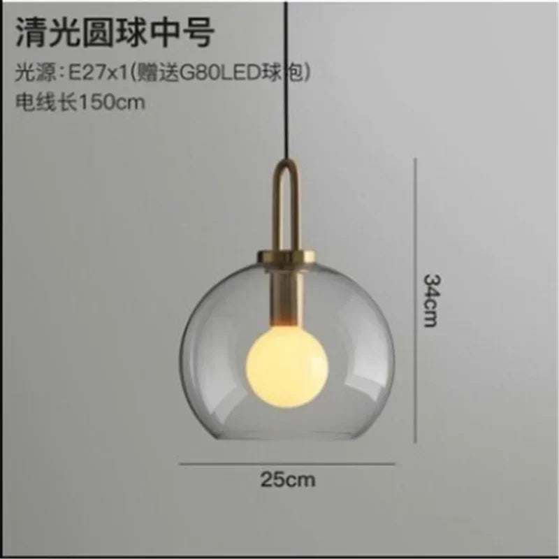 suspension lumineuse moderne gris fumé doré verre mat métal poli ampoule filament visible chambre
