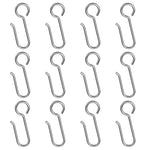 crochets rideau inoxydables forme moderne 50 pièces argentés lisses opaques tringle
