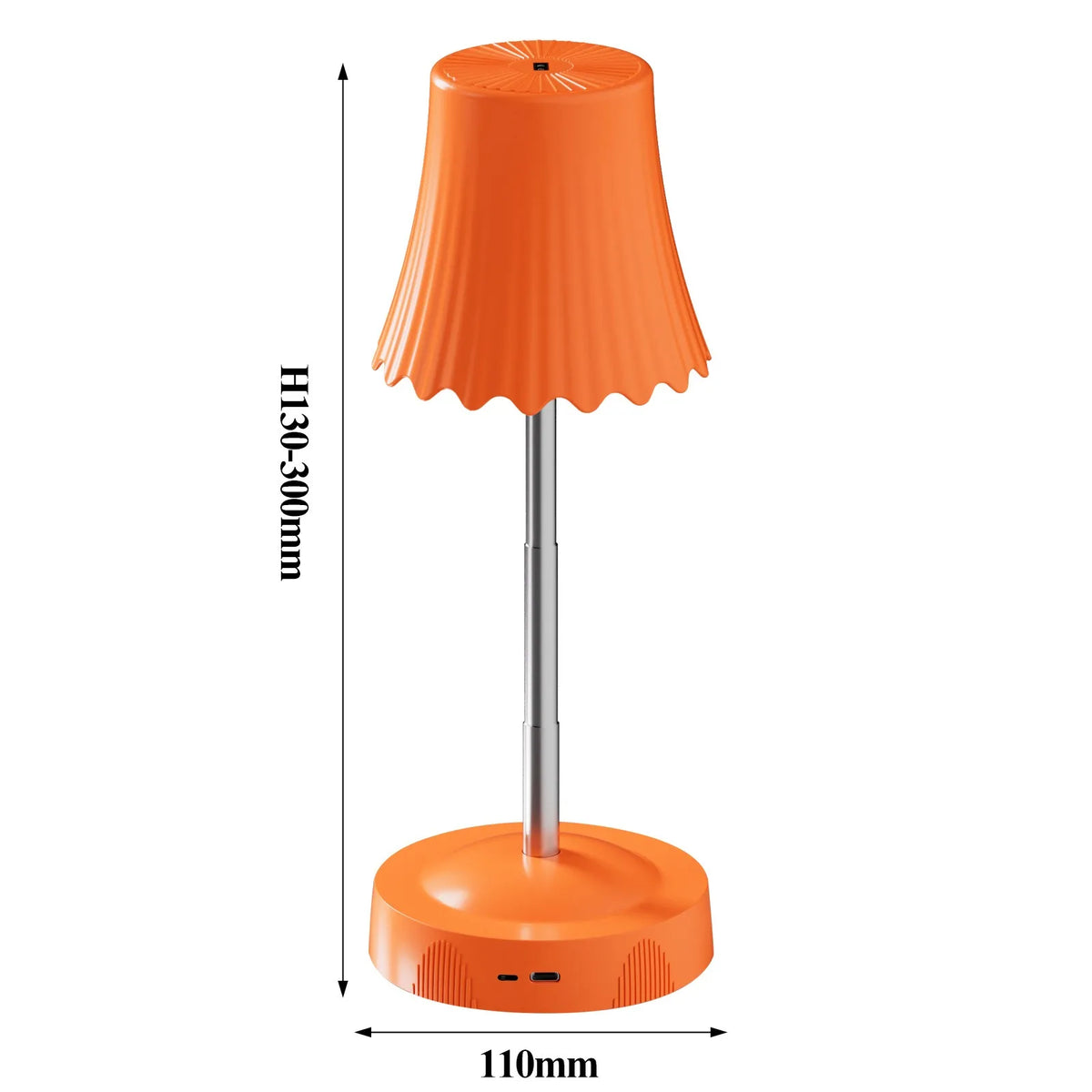 lampe chevet rechargeable led rgb plissée moderne abat jour opaque rose blanche verte