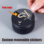 stickers personnalisables adhésifs lettres sy moderne élégants géométriques doré noir