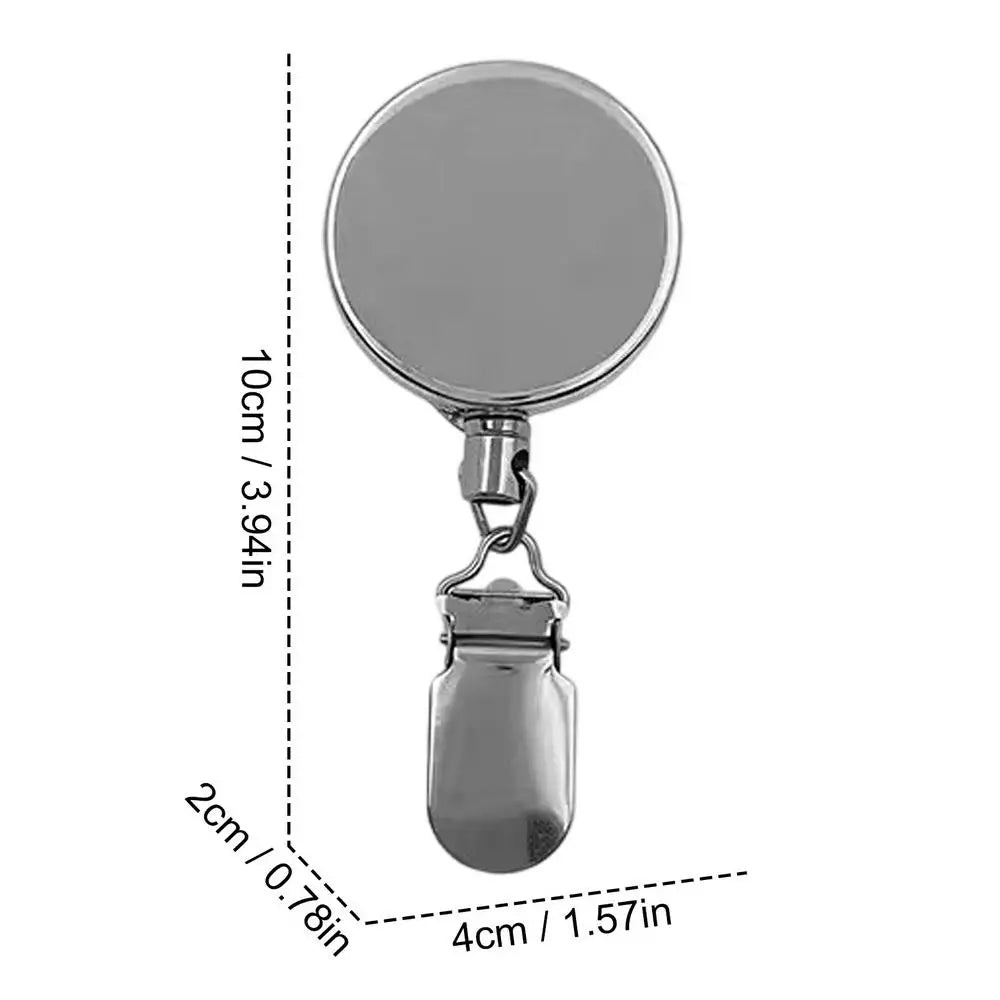porte serviettes rétractable pince métallique moderne argenté extensible 60cm minimaliste tissu blanc beige