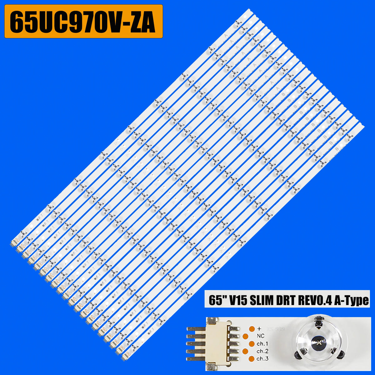 barre led rétro éclairage téléviseur blanc moderne connecteur quatre broches numérotation type