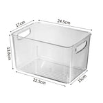 boîtes rangement transparentes moderne poignées crèmes gels lotions fridge organizer