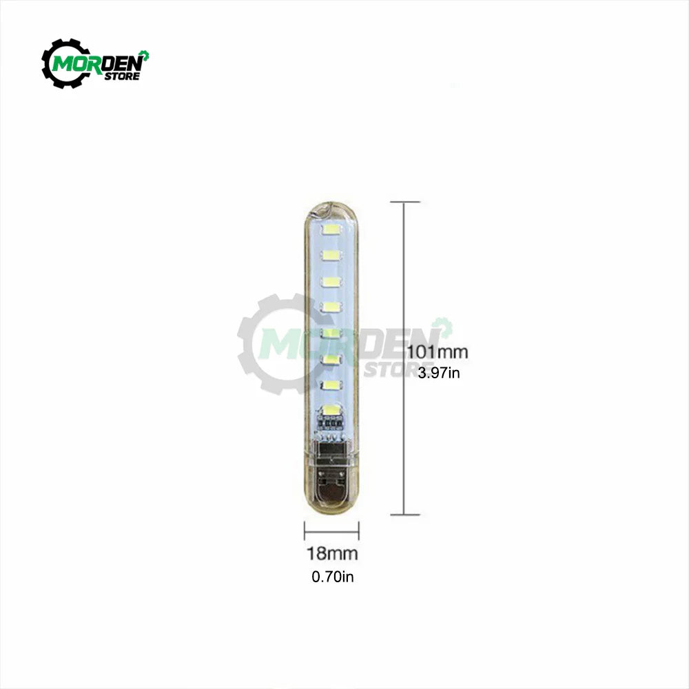 lampe led rechargeable usb moderne transparente blanche ligne led 60lm flux lumineux