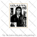 affiche murale MJ pop art photo noir blanc decoration maison 30x40cm erotique minimaliste