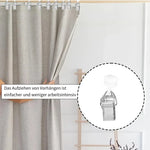 pinces rideau argentées modernes fenêtres boîte rangement inclusion rideaux fixations pack 20pcs