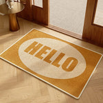tapis moderne minimaliste polyester feutre rayures abstrait beige marron gris 40x60cm 50x80cm