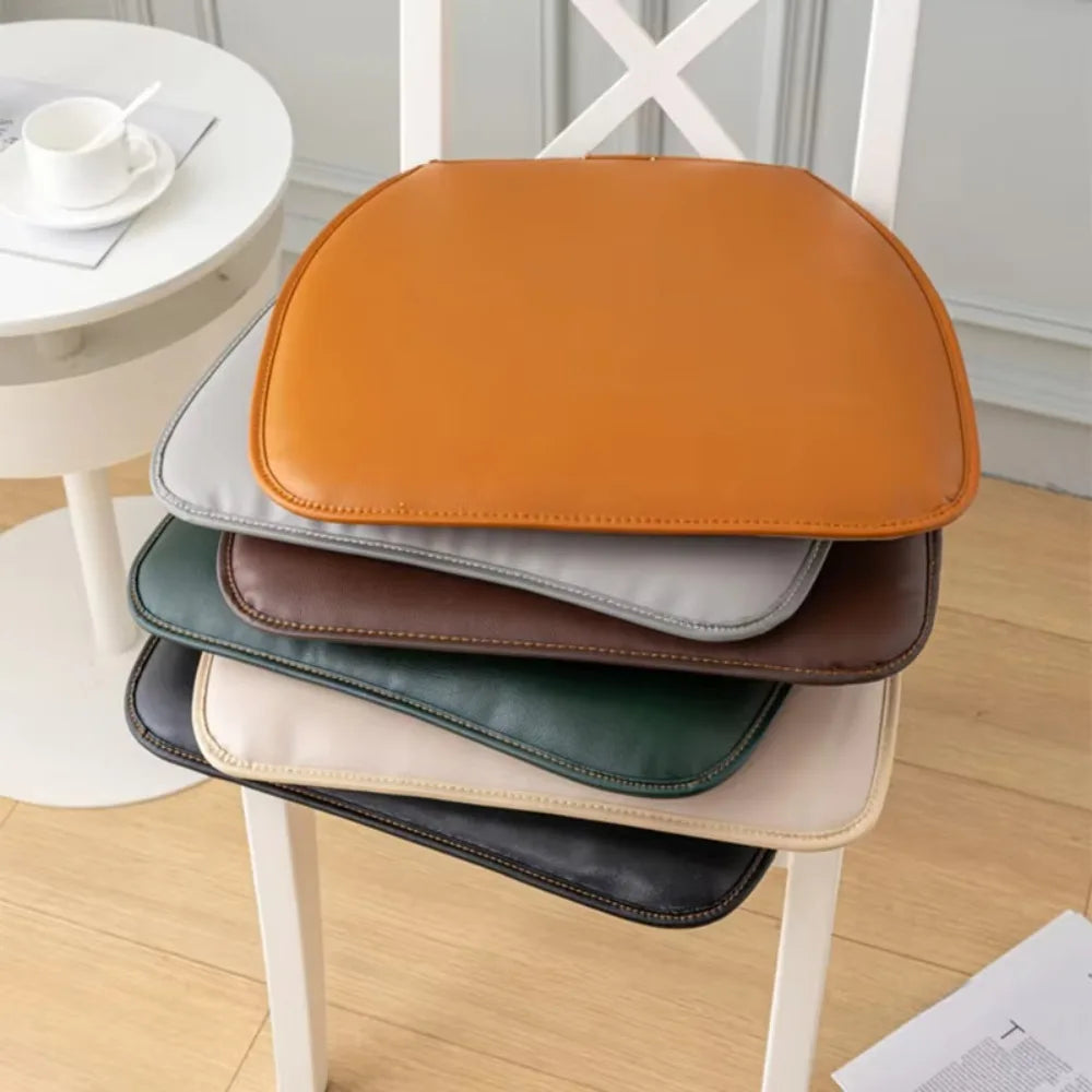 coussin chaise simili cuir marron beige gris vert noir moderne imperméable antidérapant